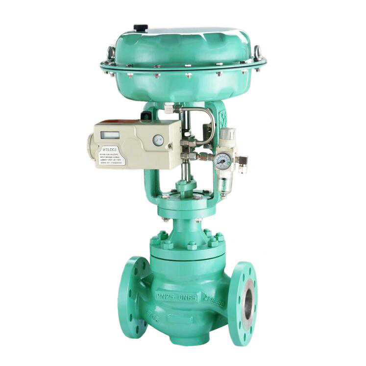 Pneumatic Cage Guided Single Seated Globe Control Valve, 2Way CAMTOP