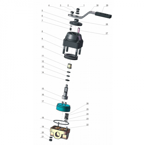 2-Position 4-Way Rotary Valve 24ZS21-25 | BOP Hydraulic Selector Valve ...
