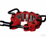 Red MP safety clamp for drill collar and drill pipe handling in oilfield operations