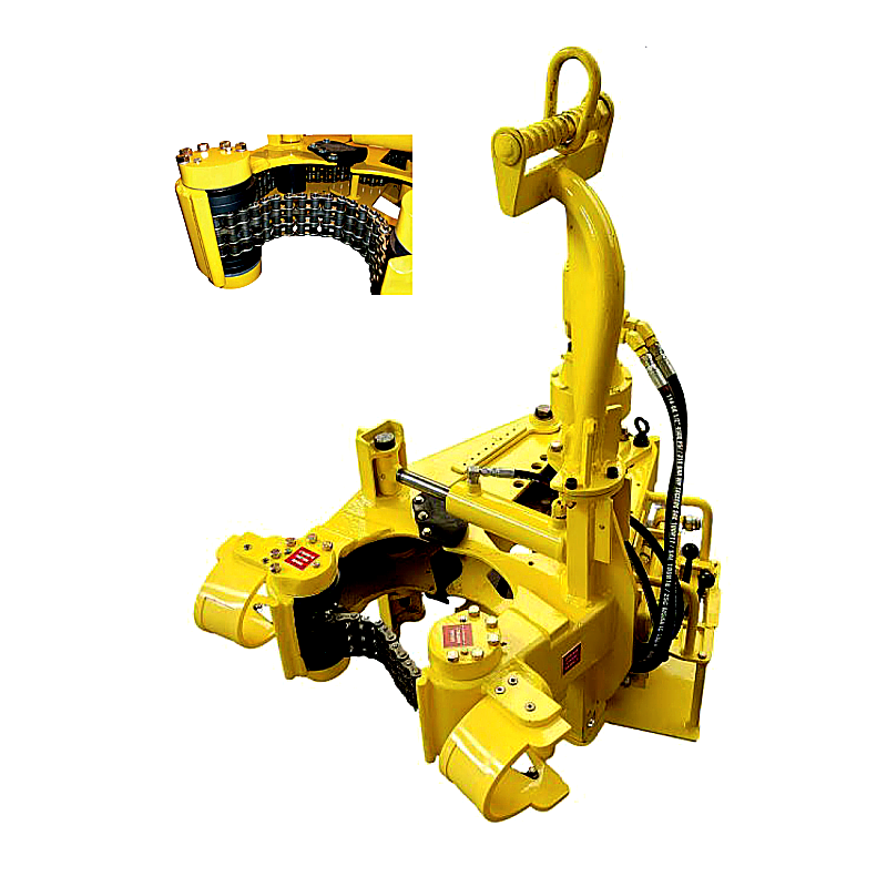 CAMTOP Pipe Spinner hydraulic drill pipe spinner — heavy-duty sealed roller chain drive system with compact design for high-speed tripping on drilling and workover rigs, available in Model 550 and Model 950 series