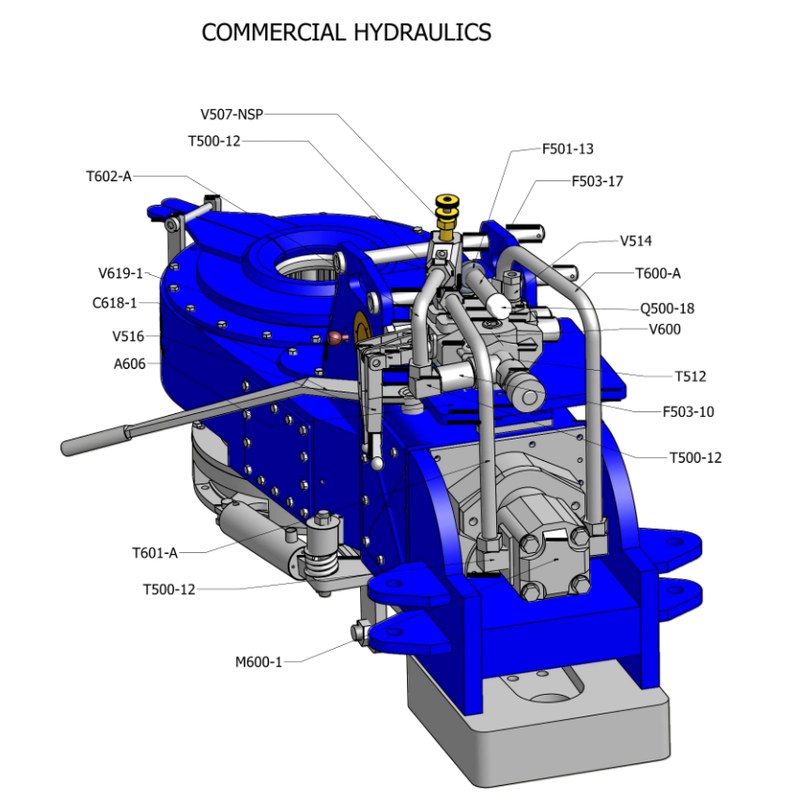 CAMTOP GILL Model 600 Power Tong Spare Parts | NOV 600 Tong Replace — oilfield drilling equipment product image