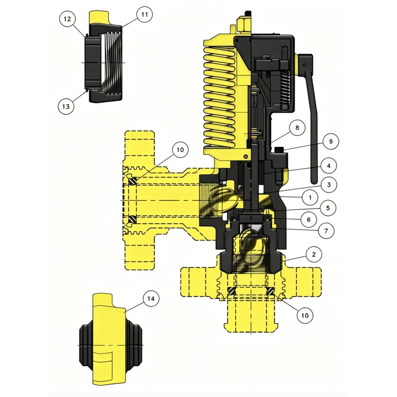 CAMTOP OTECO Manual Reset Relief Valve Parts & Repair Kits – Co — oilfield drilling equipment product image