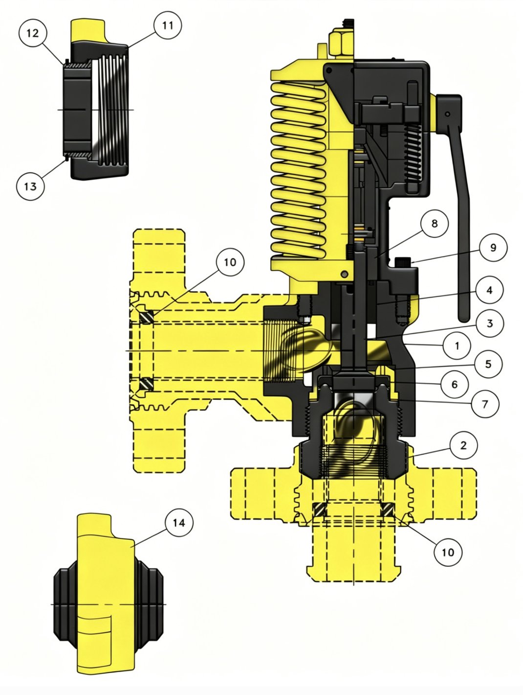 CAMTOP OTECO Manual Reset Relief Valve Parts & Repair Kits – Complete Replacement Components — oilfield drilling equipment product image