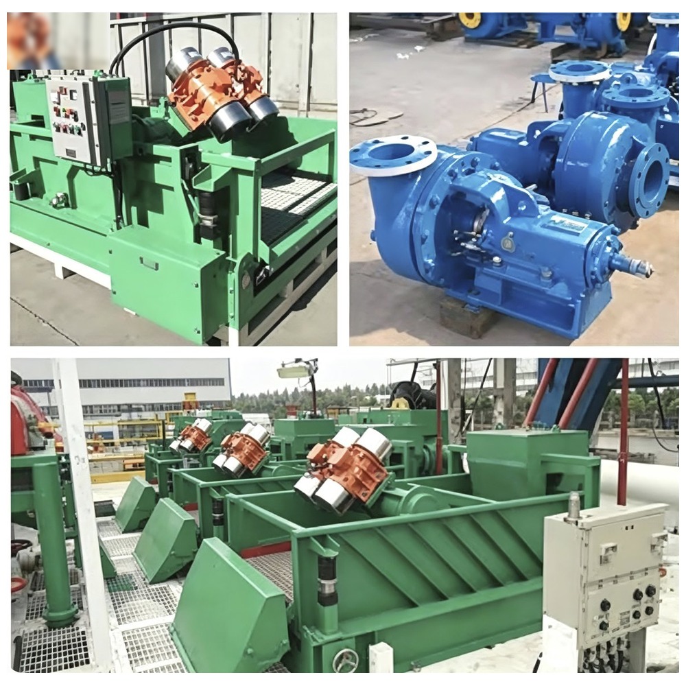 CAMTOP Hi-G Drying Shaker — high-G force up to 8.0G linear motion dryer with twin OLI/Martin vibrating motors (1.94 kW × 2), hopper feeder, wedged composite screens (585×1165mm, 2.73 m² × 4 panels), and ABB/Siemens explosion-proof control panel for drilling cuttings drying and waste management