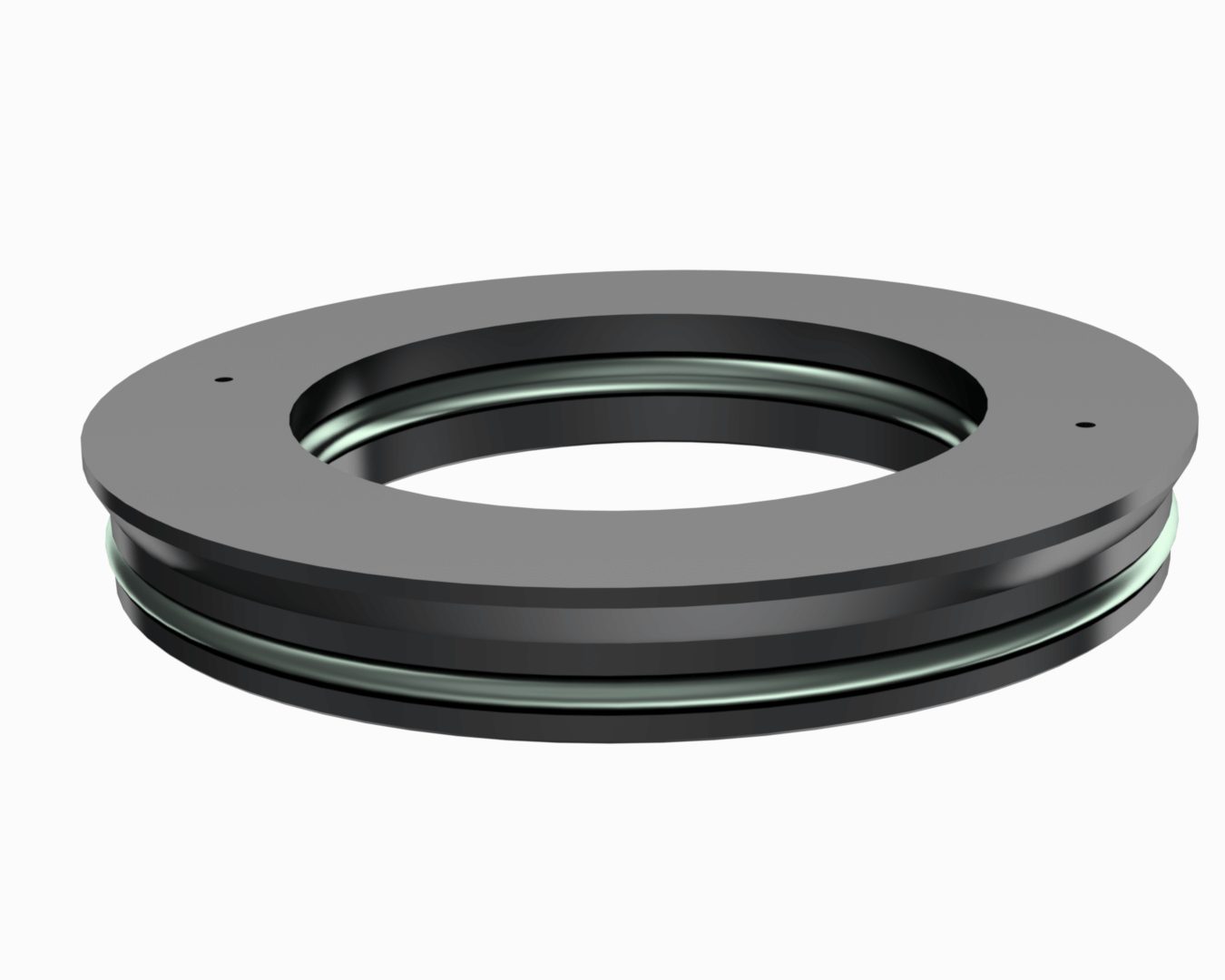 CAMTOP H-Packoff seal assembly 3D rendering — split ring packoff element with elastomer sealing rings, corresponding seal assembly for C-21 casing hanger installation